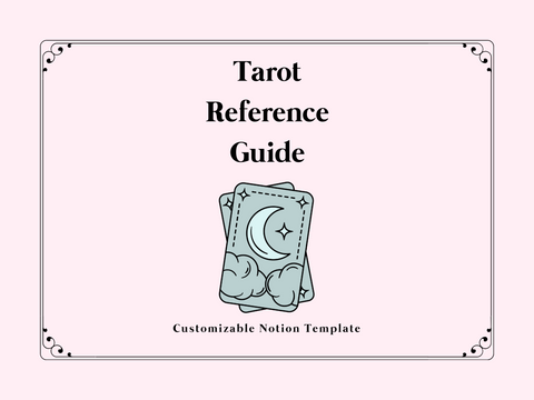 Tarot Reference Guide Notion Template